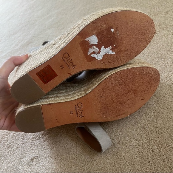 Chloe Espadrille Wedges, Size 39 - Picture 9 of 9